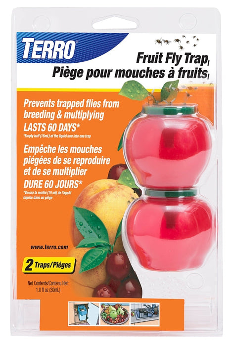 Piège à mouches à fruits non toxique - Paquet de 2