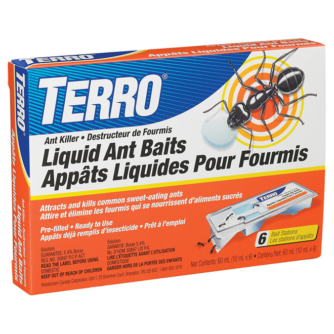 Appâts liquides prêts à l'emploi Terro - Paquet de 6