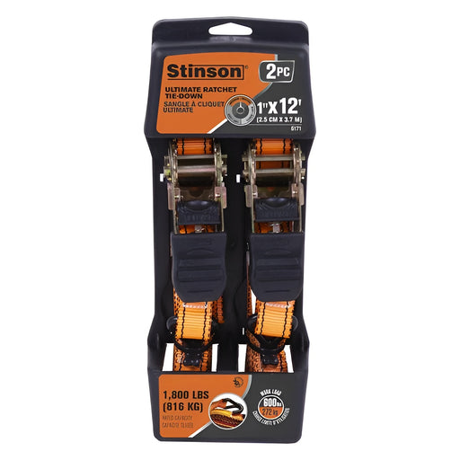 Sangle à cliquet 1" X 12' - Paquet de 2 - Quincaillerie G.H. Berger