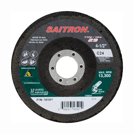 Disque SAITRON T29 7", grain 16 United Abrasives - Quincaillerie G.H. Berger