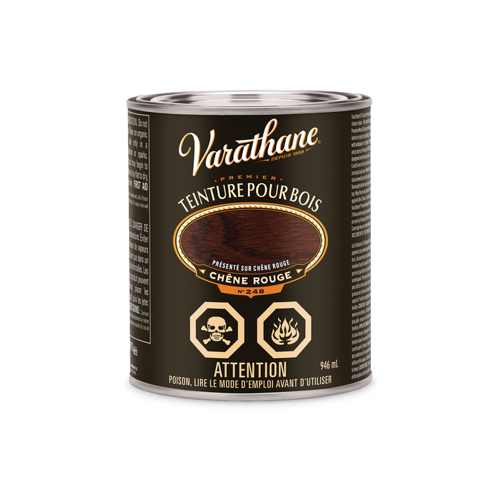 Teinture intérieure premium à l'huile - Chêne rouge - 946 mL Varathane