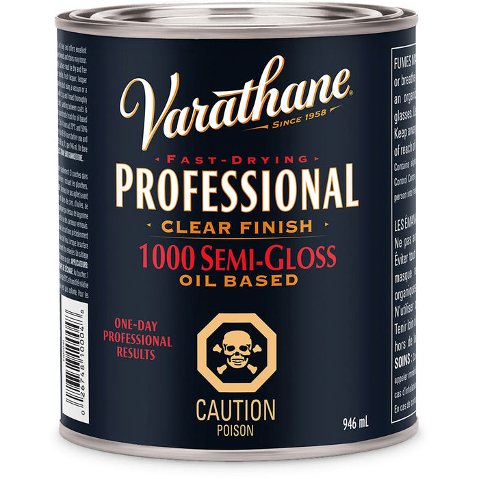 Vernis Professionnel clair pour bois à base d'huile semi-lustré - 946 mL