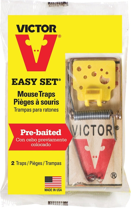 Piège à souris préappâté - Paquet de 2 Victor