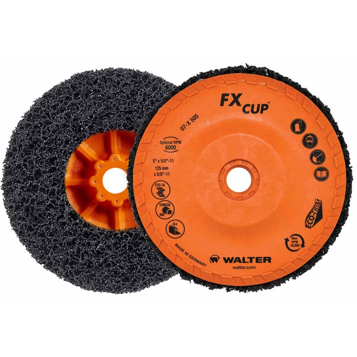 Meule de coupe FX CUP Walter 5" X 3/4" X 5/8"-11