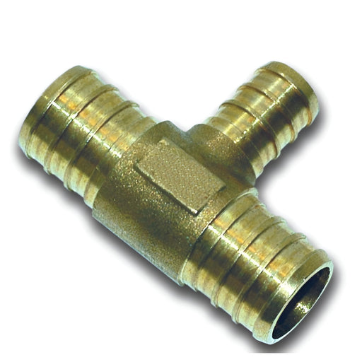 Raccord en T en laiton 3/4" X 3/4" X 1/2" Pex Waterline - Quincaillerie G.H. Berger