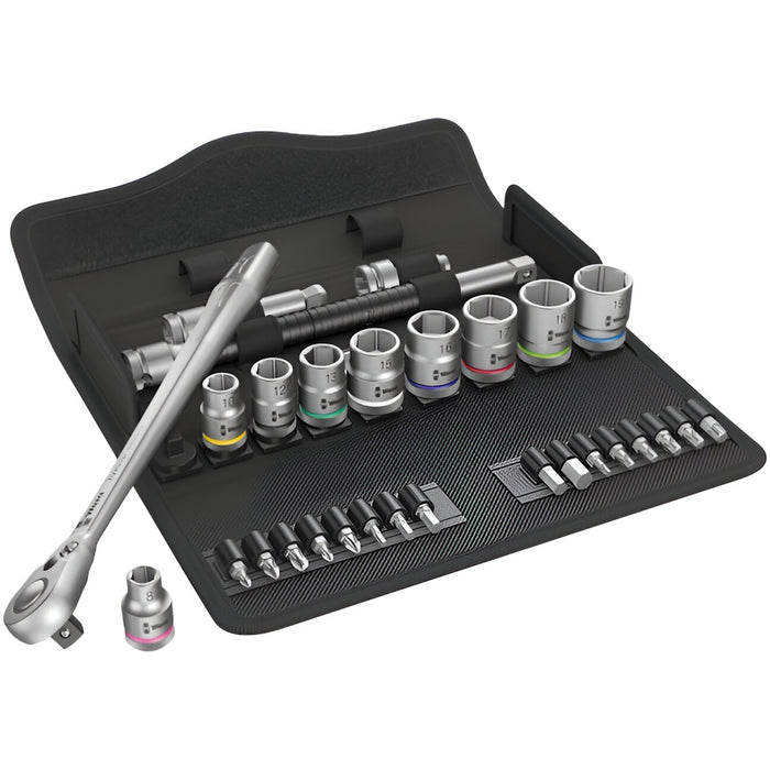 Ensemble de clé à cliquet et douilles à prise 3/8", métrique