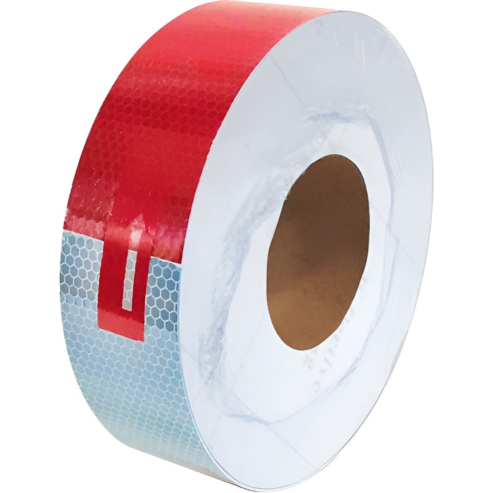 Ruban réfléchissant rouge et blanc 2" X 150'