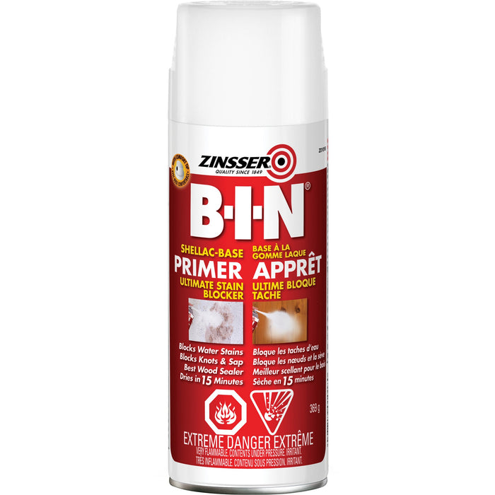 Apprêt scellant à base de laque B-I-N - Aérosol - Blanc mat - 369 g Zinsser