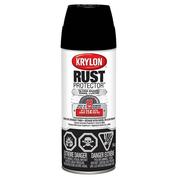 KRYLON Peinture antirouille aérosol Rust Protector Krylon - Noir