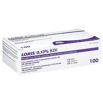 Bte. 100 lingettes benzokonium